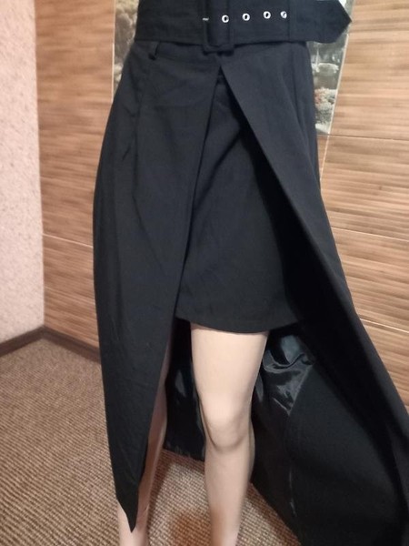 Women Ecco Skirt Black Viscose 36 / S / 44