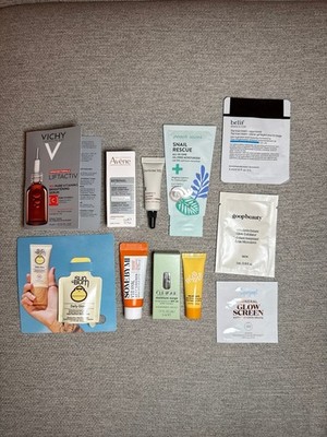 Skincare Samples Bundle Lot Minis Vichy Avene Peach Perricone Goop Clini
