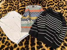Lot Of 3 Boys Sweater United Colors Of Beneton, Gap Old Navy Cotton S/M 6-7 Y/O