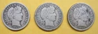 Lot of 3 Barber Dimes 1913, 1914, 1914-D, Take a Look