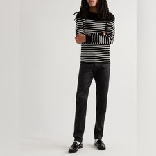 Saint Laurent Paris D02 M/SK-LW Black Slim Fit Jeans Sz 32