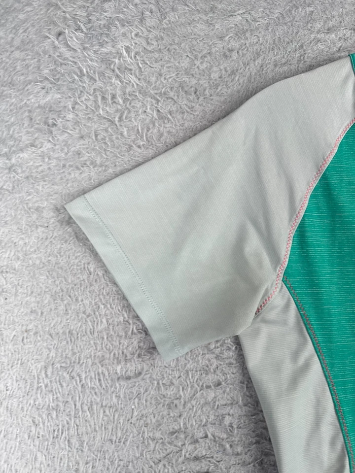 Sugoi Cycling Jersey Women Medium Teal 1/2 Zip Short Sleeve Polyester Pockets - Image 3 of 4