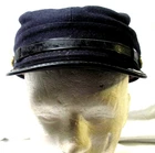 VNTG CIVIL WAR US UNION INFANTRY NAVY BLUE WOOL? KEPI FORAGE CAP HAT-MEDIUM?