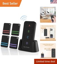 4-Pack Remote Control Finder: 120Ft Range and 80dB Key Locator Beeper