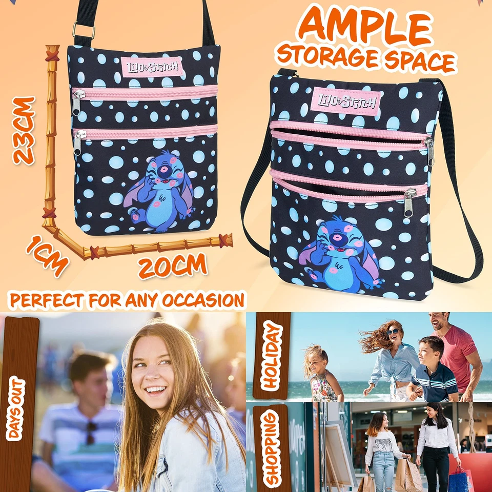 Disney Stitch Bag for Girls, Lilo and Stitch Cross Body Bag - Image 4 of 4