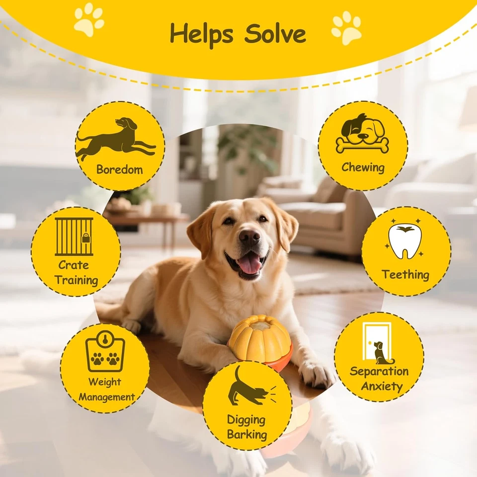 Brinquedos interativos para cachorros para tédio, brinquedo para cachorros congelados para mantê-los ocupados e vermelhos - Imagem 4 de 4