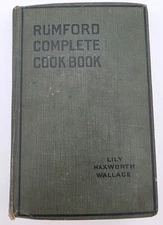 Rumford Complete Cookbook 1930 Lily Wallace Handwritten Recipes VTG READ