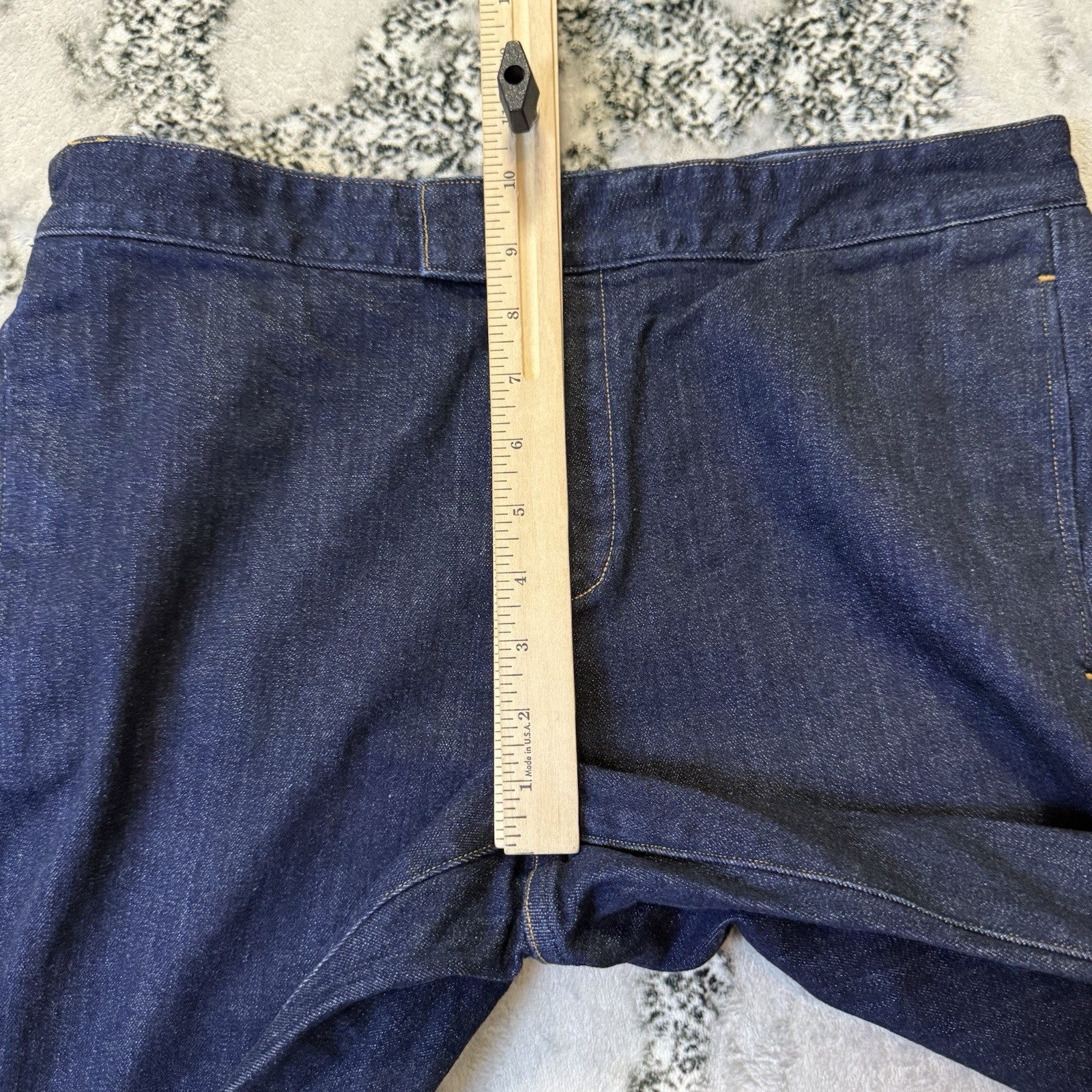 Polo Ralph Lauren Jeans Womens Size 10 Blue Bell Bottom Flared Dark Wash Denim thumbnail 3