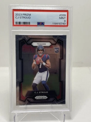 2023 PANINI PRIZM #339 CJ STROUD ROOKIE RC PSA 9
