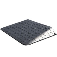 Rubber Threshold Ramp for Doorways 4" Rise Non-Slip Wheelchair Ramp 33000lbs