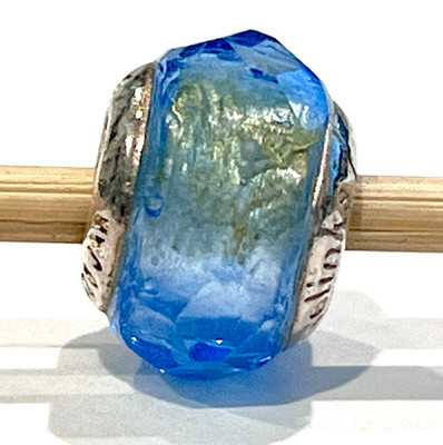 Lovelinks 11821040-99 Blue Fantasy Murano Glass 925 SterlingSilver Core Charm -1