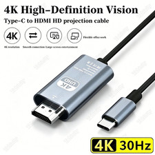 USB C Type C to HDMI Cable HDTV Converter Cord For iPhone 17 16 15 iPad Android