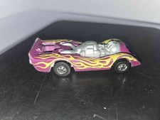1970 Hot Wheels Redline Jet Threat Purple Yellow Flames Hong Kong