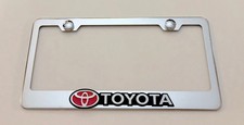 3d Toyota Camry Emblem Stainless Steel License Plate Frame Rust Free W Cap