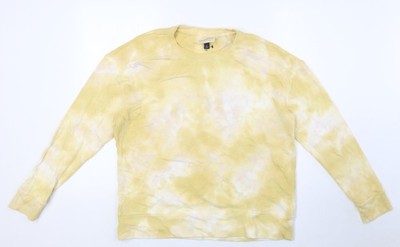 Universal Threads Damen gelb Baumwolle Pullover Sweatshirt Größe M - Batik