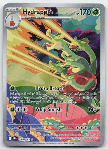 Hydrapple SV10: Destined Rivals 188/182 Illustration Rare Grass Holo NM