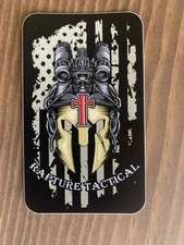 RAPTURE TACTICAL SPARTAN Gear Hunting Equipment Firearm Gun Sticker Decal