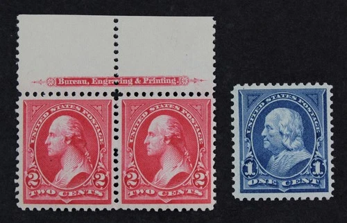 CKStamps: US Stamps Collection Scott#264 267 1c 2c Mint NH OG