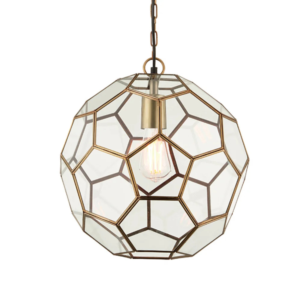 Ceiling Light Brass Miele Antique Endon 69784