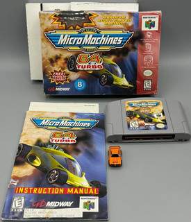 Micro Machines 64 Turbo Nintendo 64 N64 CIB Complete W/ Manual & Car Authentic