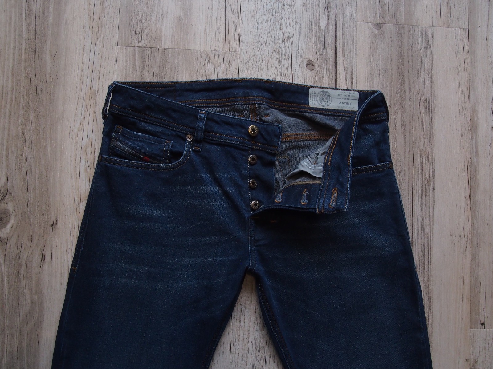 DIESEL ZATINY 0857Z_STRETCH Regular Bootcut Jeans W30 L32 EXTRA LONG! L33! NO43 image 2