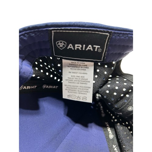 Ariat Logo Kids Hat Baseball Cap Navy Blue Girls Boys - Picture 4 of 5