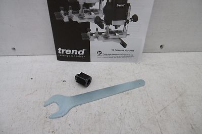 TREND 1/4 ZOLL SPANNZANGE + SPANNZANGENMUTTER & SCHLÜSSEL ENTNOMMEN AUS EINER T5E OBERFRÄSE CNS/T5/635