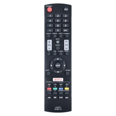 GJ221-C Remote Control for Sharp AQUOS TV LC-32LE653U LC-40LE653U LC-43LE653U