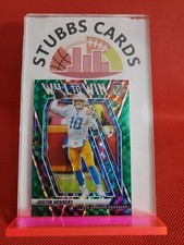 2021 Panini Mosaic Justin Herbert #WW-4 WILL TO WIN Reactive Green L.A. Charges