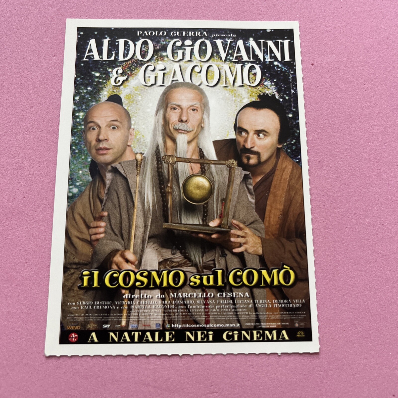 Locandina originale film Il cosmo sul comò (2008) - Regia di Marcello Cesena