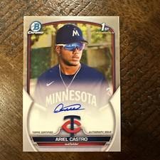 2023 Bowman Chrome 1st Prospect Ariel Castro Auto #CPA-AC Twins