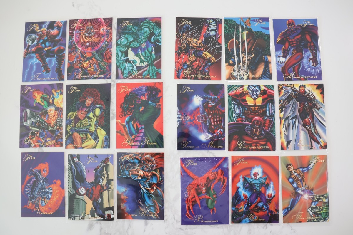 1994 Flair Marvel Annual Complete 150 Base Insert Card Set X-Men