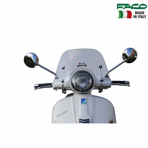 Pare-brise FACO Pour Vespa PX 125 (2001-2008) Avec Barres Vernies - Neuf - Réf. 21069