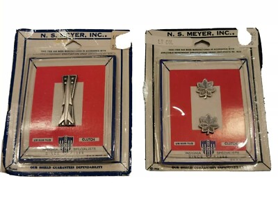 USAF Air Force Badge Pin Missile Command 1/20 Silver N.S. Meyer  LT colonel 1966