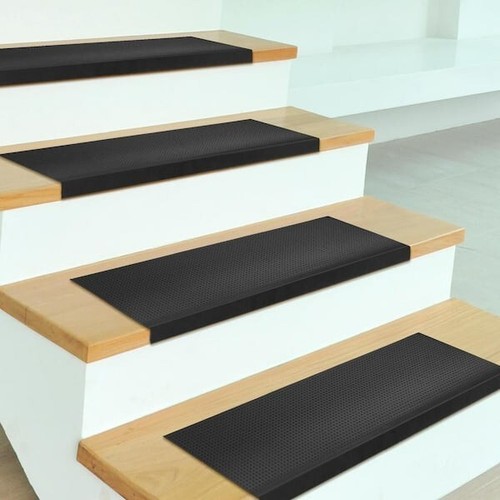 Waterproof Non-Slip Rubber Stair Treads - Easy Clean, Low Profile - Picture 4 of 4