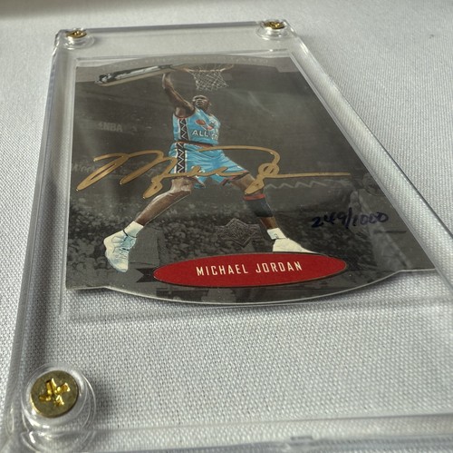 1996 Upper Deck SP MICHAEL JORDAN #AS2 NBA All Stars troquelado firma facsímil - Imagen 7 de 10