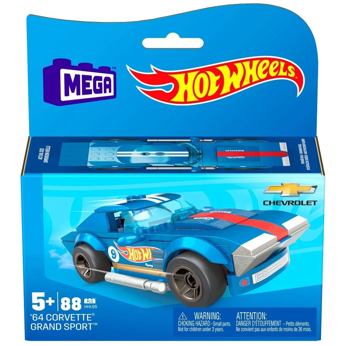 Mega - Hot Wheels Real World Building Set '64 Corvette Grand Sport