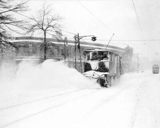 Plop plop plop goes the snow from trolley tracks at 168th St And B .. Old Photo