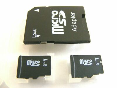 2 x 2GB MicroSD Card ( 2 x 2 GB Micro SD Card ) + Adapter gebraucht