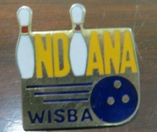 W.I.S.B.A. NORTH DAKOTA A.N.A. AWARD BOWLING SOUVENIR PIN