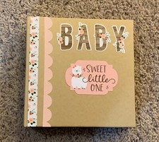 Handmade Baby Girl Small Scrapbook Album, Mother's or Grandmother's Brag Book