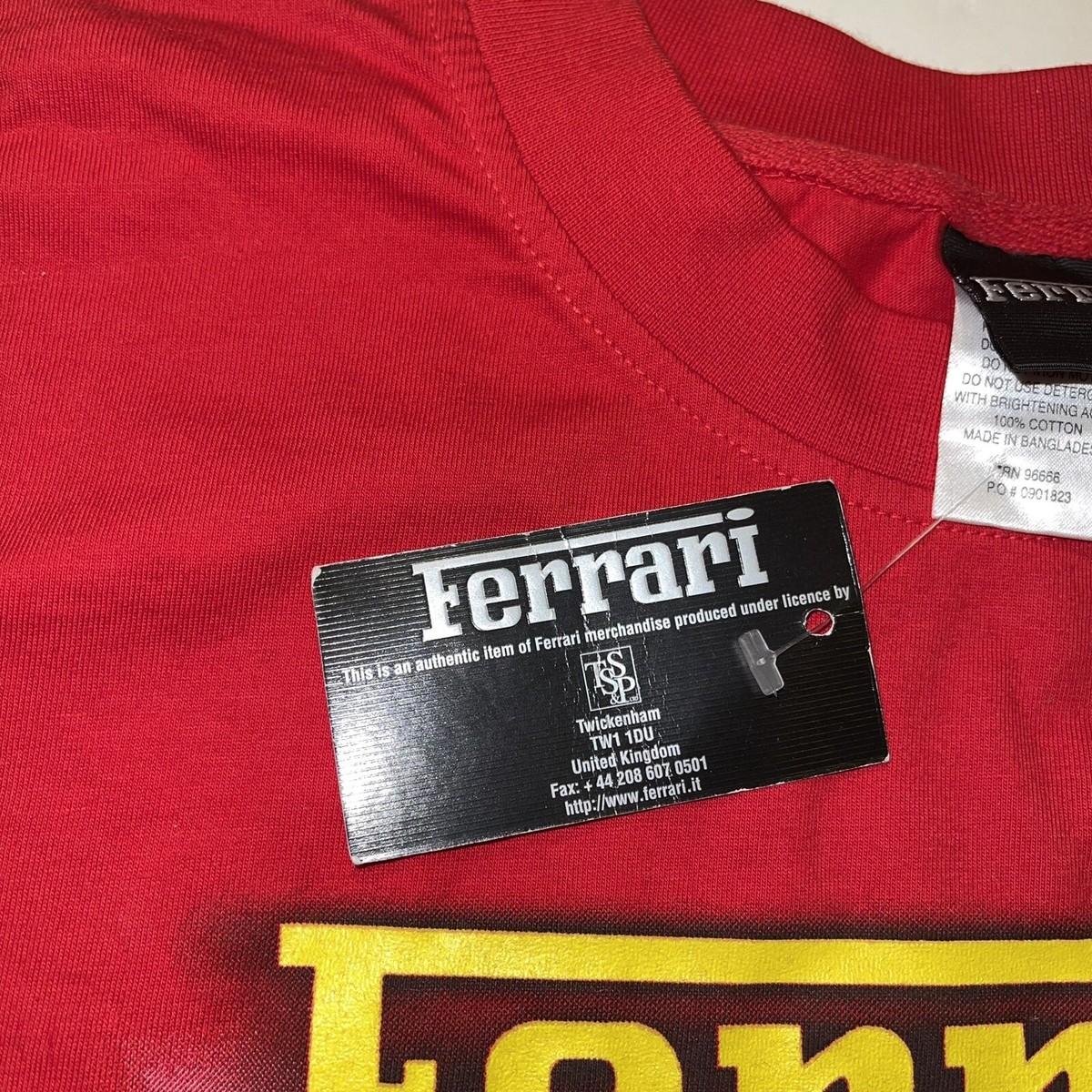 T-shirt Scuderia Ferrari Race Big Shield par Puma - Rouge