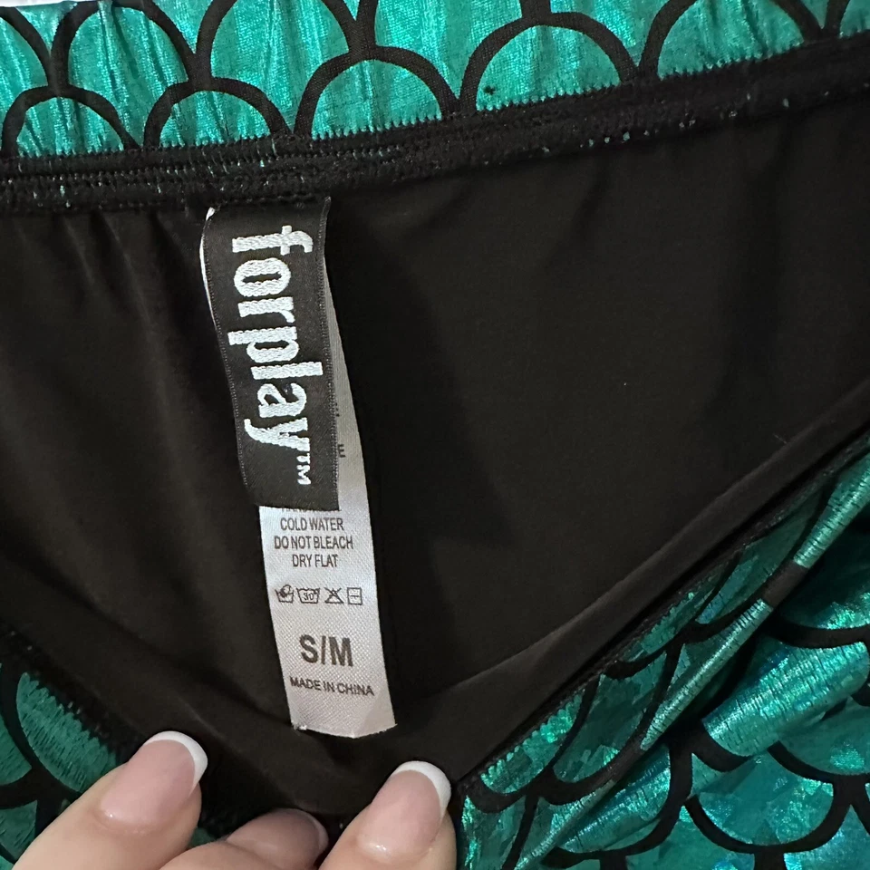 Forplay Sexy Coral Reef Mermaid Metallic Green Tail (skirt) Costume Cosplay - Image 3 of 3