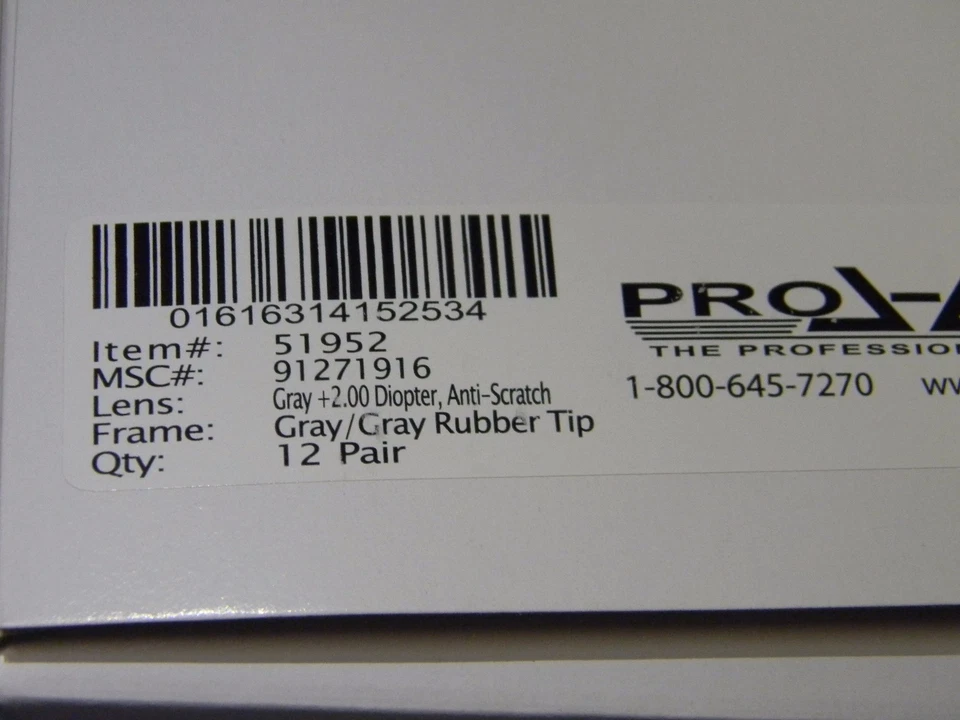 Lupas de seguridad Pro Safe + 2 lentes grises sin marco CANTIDAD 12 51952 Foto 3 de 4