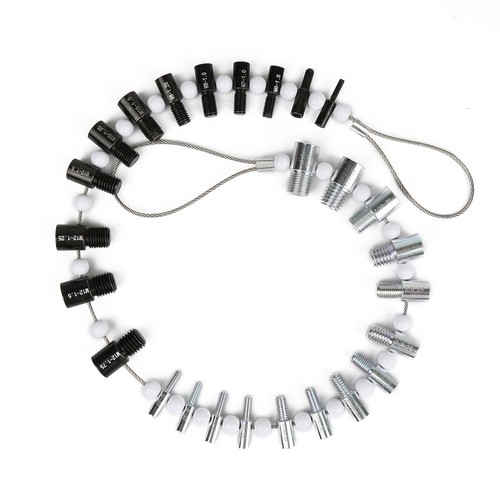 Jauge Filetage Boulon Écrou 44 Pièces - Vérificateur Filetage Métrique Et Pouces - Kit Mécanicien Bricolage