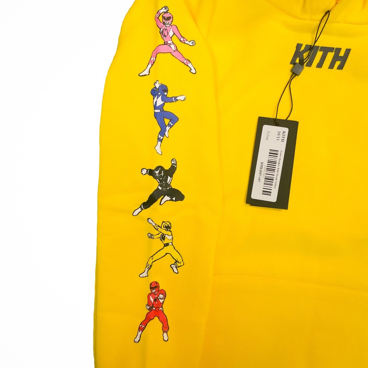 Kith x Power Rangers YELLOW Kids Hoodie Hooded Sweatshirt