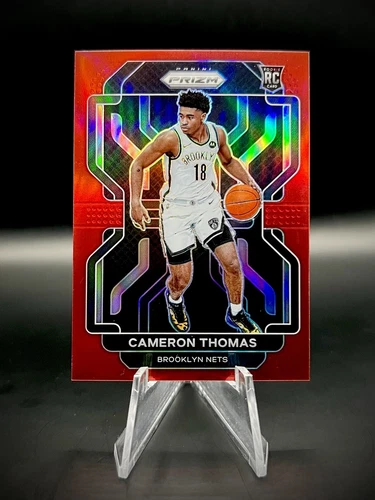 ❣️2021-22 Panini Prizm #297 Cameron Thomas Red Holo Prizm /299 Rookie RC