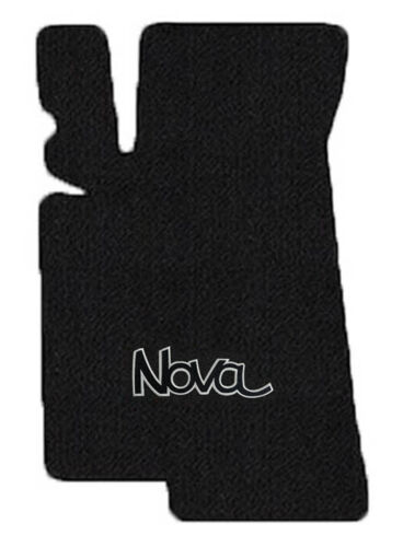 NEW! BLACK FLOOR MATS 1968 - 1974 Chevy II Nova Embroidered Logo BLACK set of 4 - Picture 7 of 12