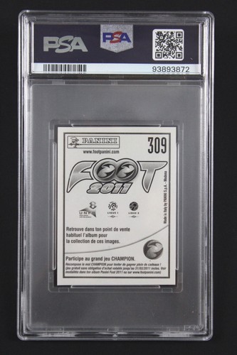 Olivier Giroud PSA 10 / Rookie RC Sticker Panini Foot 2010 2011 (11) #309 - Zdjęcie 2 z 2