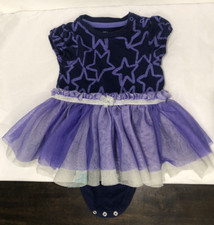 Cat  Jack Baby Girls Tulle tutu Dress with Bloomers Purple 6-9 mos.